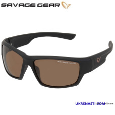 Очки поляризационные Savage Gear Shades Polarized Sunglasses коричневые